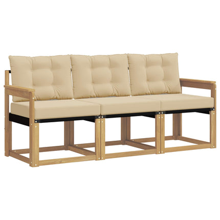 Utomhussoffset 3 st Vit och Beige