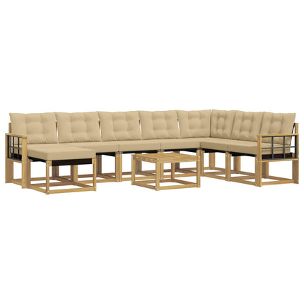 Utomhussoffset 9 st Vit och Beige