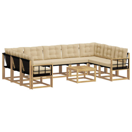 Utomhussoffset 10 st Vit och Beige