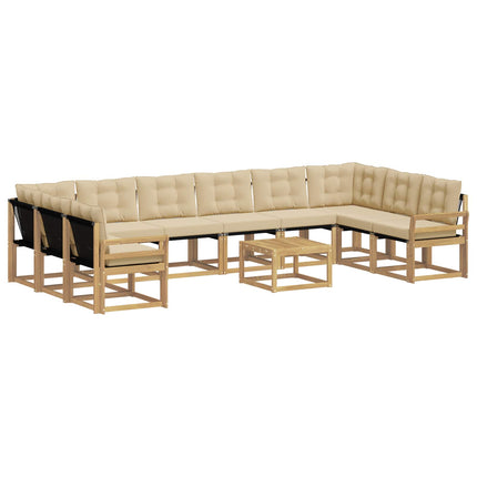 Utomhussoffset 11 st Vit och Beige