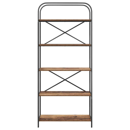 Hyllsystem Gammalt trä 80 x 30 x 183 cm Konstruerat trä