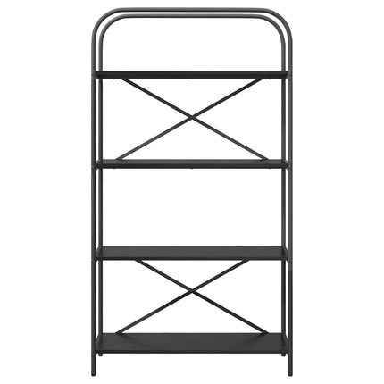 Hyllsystem Svart Ek 80 x 30 x 146 cm Konstruerat trä