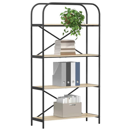 Hyllsystem Sonoma-ek 80 x 30 x 146 cm Konstruerat trä