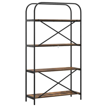 Hyllsystem Rökt ek 80 x 30 x 146 cm Konstruerat trä