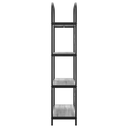Hyllsystem 4 nivåer 80 x 30 x 146 cm Konstruerat trä Grå Sonoma