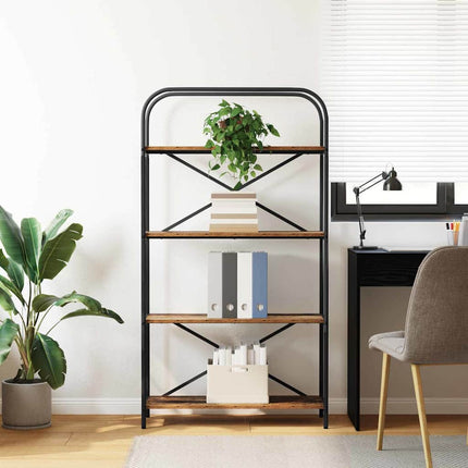 Hyllsystem Gammalt trä 80 x 30 x 146 cm Konstruerat trä