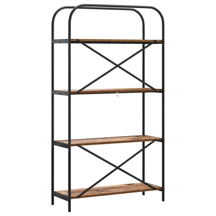 Hyllsystem Gammalt trä 80 x 30 x 146 cm Konstruerat trä