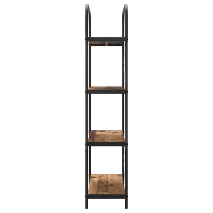 Hyllsystem 4 nivåer 80 x 30 x 146 cm Konstruerat trä