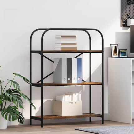 Hyllsystem Rökt ek 80 x 30 x 109 cm Konstruerat trä