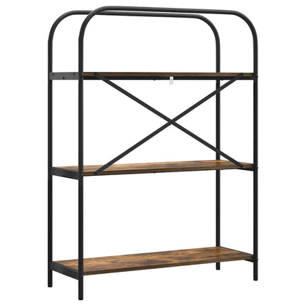 Hyllsystem Rökt ek 80 x 30 x 109 cm Konstruerat trä