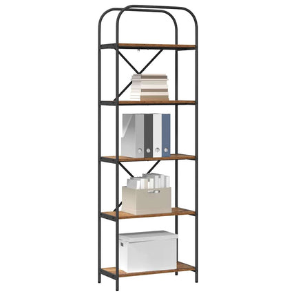 Hyllsystem 5 nivåer 60 x 30 x 183 cm Konstruerat trä
