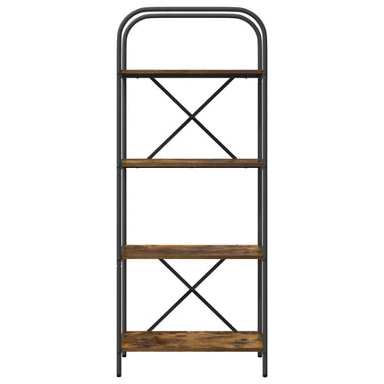 Hyllsystem Rökt ek 60 x 30 x 146 cm Konstruerat trä