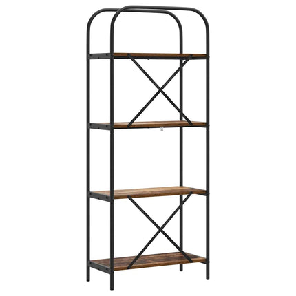 Hyllsystem 4 nivåer 60 x 30 x 146 cm Konstruerat trä