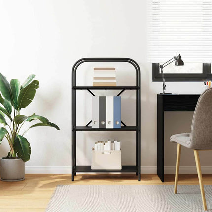 Hyllsystem Svart Ek 60 x 30 x 109 cm Konstruerat trä