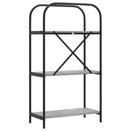 Hyllsystem Grå Sonoma 60 x 30 x 109 cm Konstruerat trä