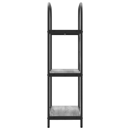 Hyllsystem Grå Sonoma 60 x 30 x 109 cm Konstruerat trä