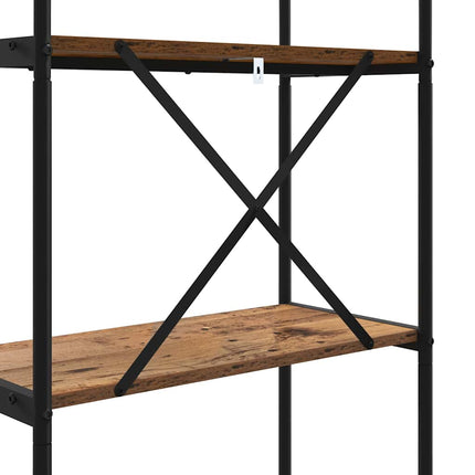 Hyllsystem Gammalt trä 60 x 30 x 109 cm Konstruerat trä