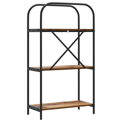 Hyllsystem Gammalt trä 60 x 30 x 109 cm Konstruerat trä