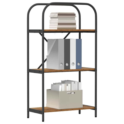 Hyllsystem 3 nivåer 60 x 30 x 109 cm Konstruerat trä