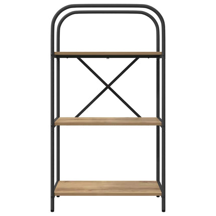 Hyllsystem 3 nivåer 60 x 30 x 109 cm Konstruerat trä Artisan Ek