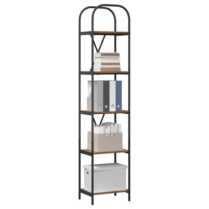 Hyllsystem Gammalt trä 40 x 30 x 183 cm Konstruerat trä