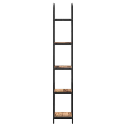 Hyllsystem Gammalt trä 40 x 30 x 183 cm Konstruerat trä