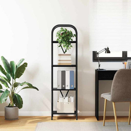 Hyllsystem Svart Ek 40 x 30 x 146 cm Konstruerat trä