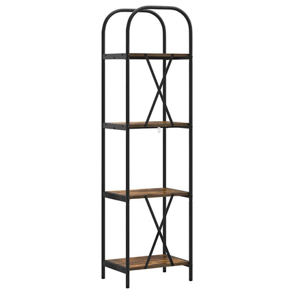 Hyllsystem Rökt ek 40 x 30 x 146 cm Konstruerat trä