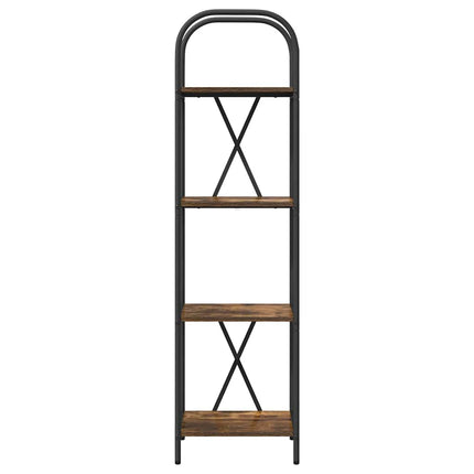 Hyllsystem Rökt ek 40 x 30 x 146 cm Konstruerat trä