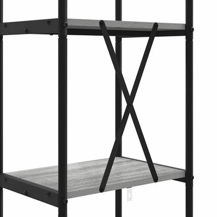 Hyllsystem Grå Sonoma 40 x 30 x 146 cm Konstruerat trä