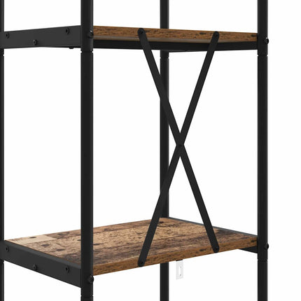 Hyllsystem Gammalt trä 40 x 30 x 146 cm Konstruerat trä