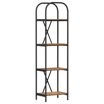 Hyllsystem Gammalt trä 40 x 30 x 146 cm Konstruerat trä