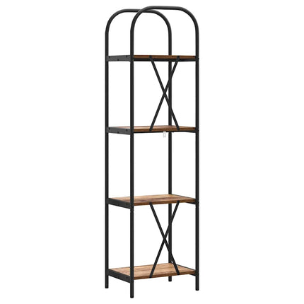 Hyllsystem 4 nivåer 40 x 30 x 146 cm Konstruerat trä
