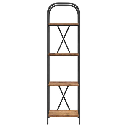 Hyllsystem Gammalt trä 40 x 30 x 146 cm Konstruerat trä