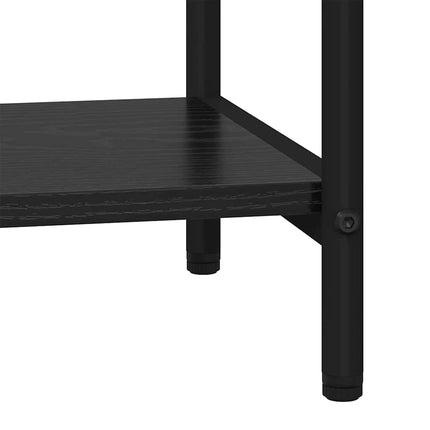 Hyllsystem Svart Ek 40 x 30 x 109 cm Konstruerat trä