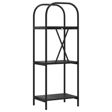 Hyllsystem Svart Ek 40 x 30 x 109 cm Konstruerat trä