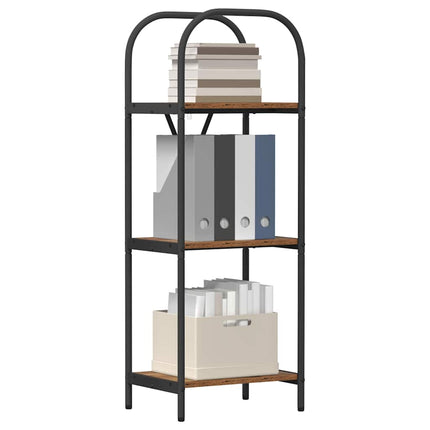 Hyllsystem 3 nivåer 40 x 30 x 109 cm Konstruerat trä