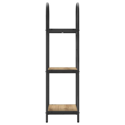 Hyllsystem 3 nivåer 40 x 30 x 109 cm Konstruerat trä Artisan Ek