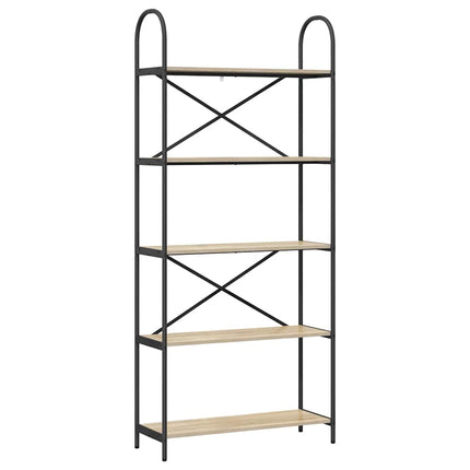 Hyllsystem Sonoma-ek 80 x 30 x 183 cm Konstruerat trä