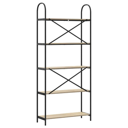 Hyllsystem Sonoma-ek 80 x 30 x 183 cm Konstruerat trä