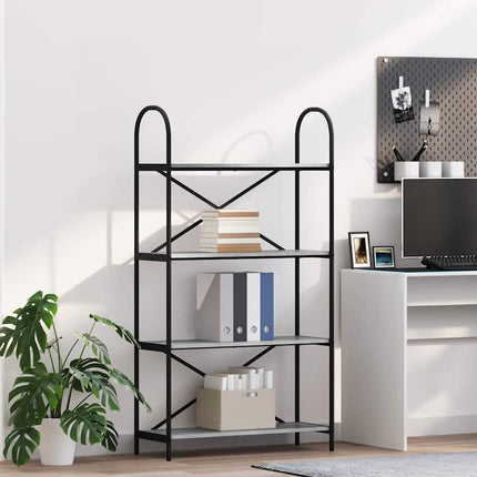 Hyllsystem Grå Sonoma 80 x 30 x 146 cm Konstruerat trä
