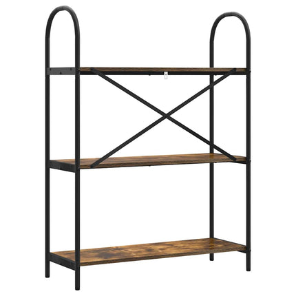 Hyllsystem Rökt ek 80 x 30 x 109 cm Konstruerat trä