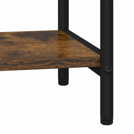 Hyllsystem Rökt ek 60 x 30 x 183 cm Konstruerat trä