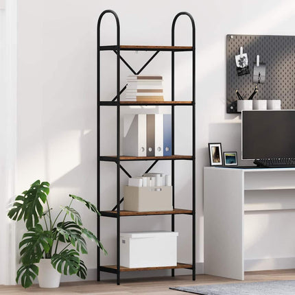 Hyllsystem Gammalt trä 60 x 30 x 183 cm Konstruerat trä