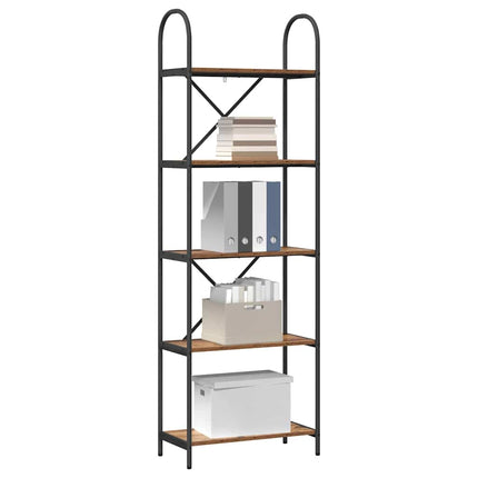 Hyllsystem Gammalt trä 60 x 30 x 183 cm Konstruerat trä