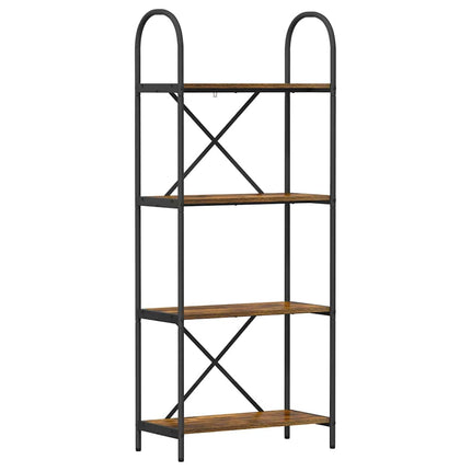 Hyllsystem Rökt ek 60 x 30 x 146 cm Konstruerat trä