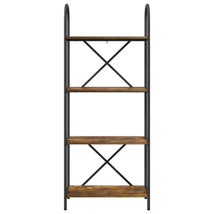 Hyllsystem Rökt ek 60 x 30 x 146 cm Konstruerat trä