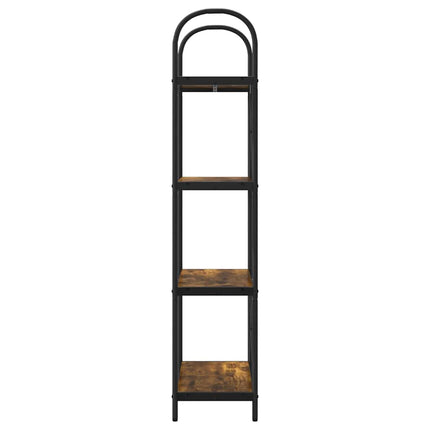 Hyllsystem Rökt ek 60 x 30 x 146 cm Konstruerat trä