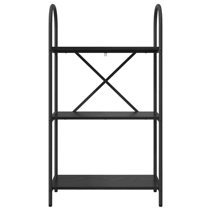 Hyllsystem Svart Ek 60 x 30 x 109 cm Konstruerat trä