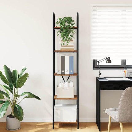 Hyllsystem Gammalt trä 40 x 30 x 183 cm Konstruerat trä